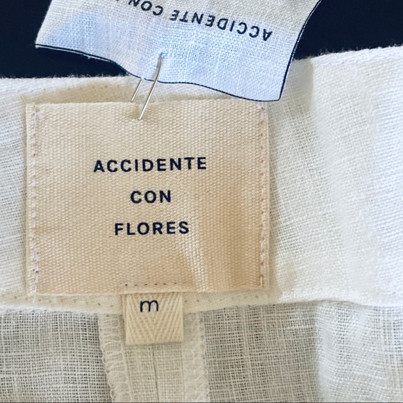 NWT Accidente con Flores organic linen pants - Picture 6 of 6